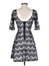 Sage 100% Polyester Hearts Gray Cocktail Dress Size S - photo 2