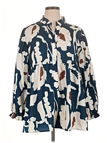 ALTERNATIVE 3/4 Sleeve Blouse (view 1)