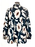 ALTERNATIVE 100% Polyester Print Blue 3/4 Sleeve Blouse Size XL - photo 2