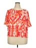 Chico's Orange Short Sleeve Blouse Size XXL (4) - photo 1