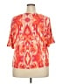 Chico's Orange Short Sleeve Blouse Size XXL (4) - photo 2
