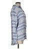 BeachLunchLounge 100% Rayon Stripes Blue Long Sleeve Blouse Size L - photo 4