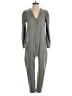 Frances Hart Solid Gray Jumpsuit Size S - photo 1