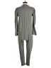 Frances Hart Solid Gray Jumpsuit Size S - photo 2