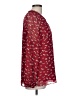 Madewell 100% Polyester Burgundy Long Sleeve Blouse Size L - photo 4