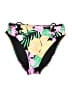 O'Rageous Tropical Black Swimsuit Bottoms Size L - photo 1