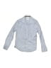 BOSS by HUGO BOSS 100% Cotton Chevron-herringbone Blue Long Sleeve Button-Down Shirt Size 8 - photo 1