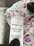 Jon & Anna 100% Polyester Floral Ivory Long Sleeve Blouse Size M - photo 8