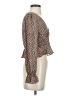 Array 100% Polyester Brown Long Sleeve Blouse Size S - photo 4