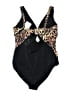 Meet.Curve Animal Print Black One Piece Swimsuit Size XL - photo 2