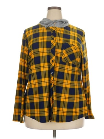No Comment Long Sleeve Button-Down Shirt (view 1)