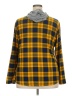 No Comment Plaid Yellow Long Sleeve Button-Down Shirt Size 3X - photo 2