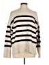 Zara Stripes Ivory Turtleneck Sweater Size L - photo 1