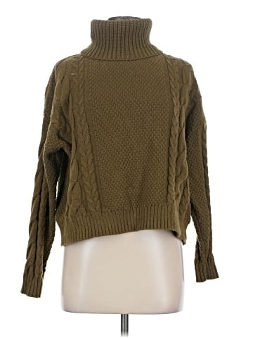 Madewell Cable Turtleneck Sweater (view 1)