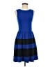 Bar III Color Block Blue Casual Dress Size S - photo 1
