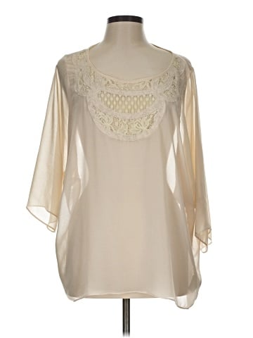 Mystree 3/4 Sleeve Blouse (view 1)