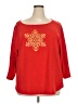 Ruby Rd. Red 3/4 Sleeve T-Shirt Size 3X - photo 1
