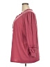 Como Vintage Burgundy 3/4 Sleeve Blouse Size 3X - photo 5