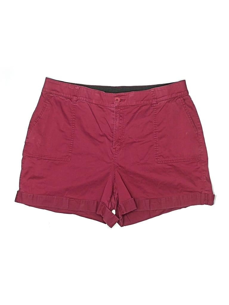 Pre-owned Lane Bryant Shorts In Burgundy