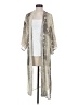 She + Sky 100% Polyester Silver Kimono Size S - photo 1