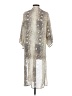 She + Sky 100% Polyester Silver Kimono Size S - photo 2