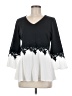 Colleen Lopez Black 3/4 Sleeve Blouse Size M - photo 1