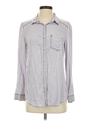 Rubbish Long Sleeve Button-Down Shirt (view 1)