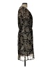 Glam 100% Polyester Paisley Black Cocktail Dress Size L - photo 4