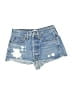RE/DONE 100% Cotton Blue Denim Shorts Size 25 waist - photo 1