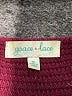Grace & Lace Burgundy Pullover Sweater Size M - photo 7