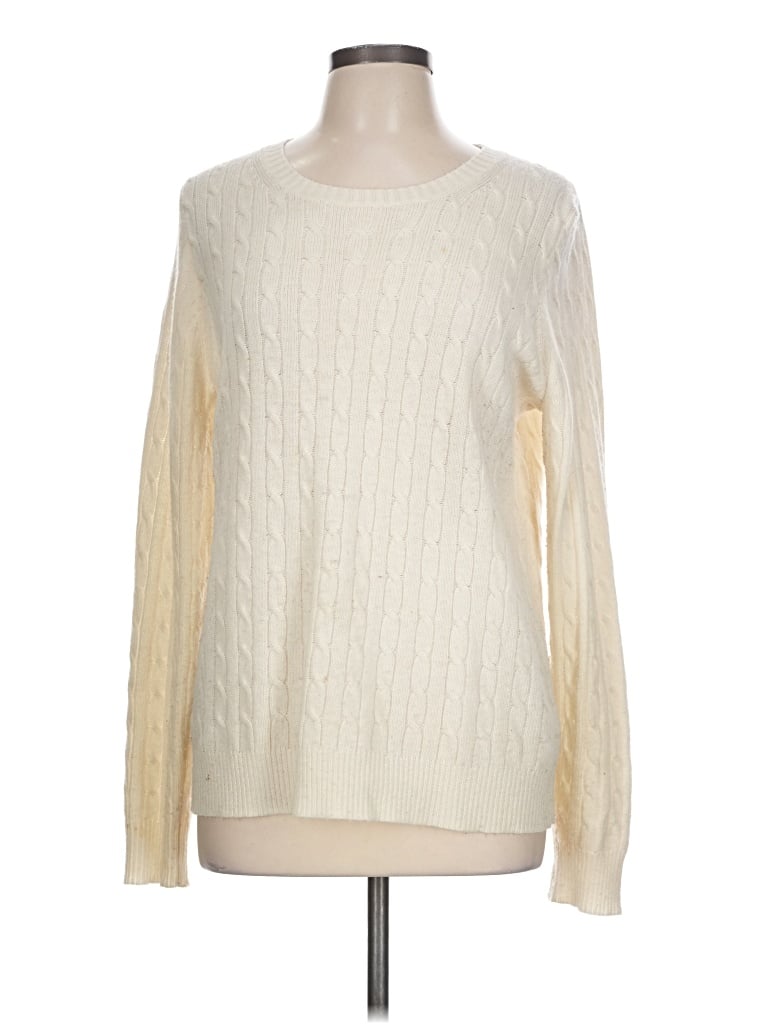 Pre-owned Jcrew Pullover Sweater In Ivory