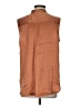 Equipment Brown Sleeveless Button-Down Shirt Size S - photo 2