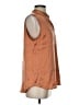 Equipment Brown Sleeveless Button-Down Shirt Size S - photo 4