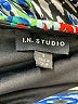 I.N. Studio 100% Polyester Print Teal Casual Dress Size 8 - photo 7