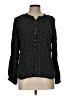 J.Crew 100% Viscose Polka Dots Black Long Sleeve Blouse Size L - photo 1