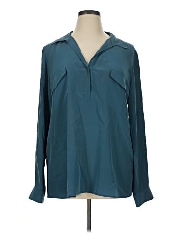 Eileen Fisher Long Sleeve Silk Top (view 1)