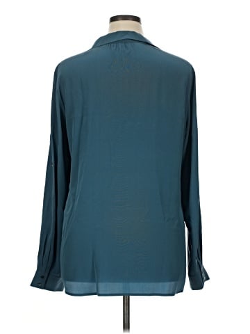 Eileen Fisher Long Sleeve Silk Top (view 2)