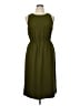 J.Crew 100% Polyester Solid Green Casual Dress Size 14 - photo 1