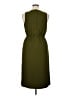J.Crew 100% Polyester Solid Green Casual Dress Size 14 - photo 2