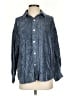 Rag & Bone 100% Viscose Paisley Blue Long Sleeve Button-Down Shirt Size S - photo 1