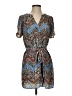 Aqua 100% Polyester Paisley Blue Casual Dress Size S - photo 1