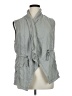 Max Jeans 100% Tencel Gray Sleeveless Button-Down Shirt Size XL - photo 1