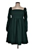 Unbranded 100% Polyester Solid Green Casual Dress Size L - photo 1