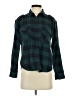 Forever 21 Plaid Green Long Sleeve Button-Down Shirt Size S - photo 1