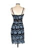 Aqua 100% Polyester Paisley Blue Cocktail Dress Size S - photo 2
