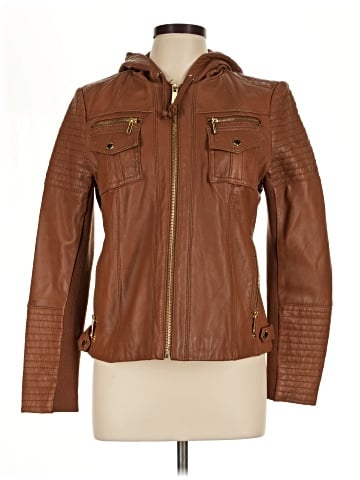 MICHAEL Michael Kors Leather Jacket (view 1)