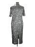 Vineyard Vines Metallic Silver Cocktail Dress Size XL - photo 2