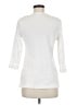Barbara Lesser 100% Cotton Ivory 3/4 Sleeve Top Size M - photo 2