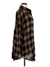 Blooming Jelly Plaid Brown 3/4 Sleeve Blouse Size XL - photo 4