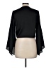 Topshop 100% Polyester Black 3/4 Sleeve Blouse Size 6 - photo 2